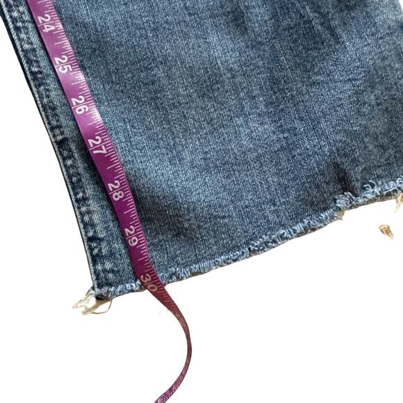 Judy Blue Dad Jeans Women’s 18W Blue high rise Distressed Cabincore Grunge - Picture 9 of 13